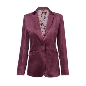 NWT cabi Williams Jacket (4491); M; Purple Vineyard